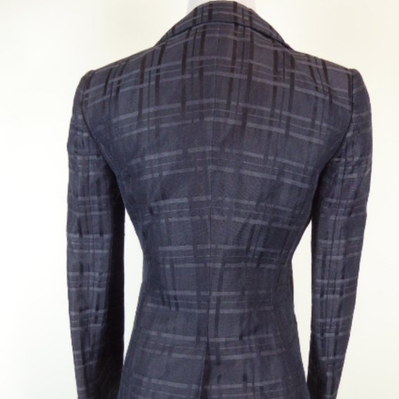 Emporio Giorgio Armani navy blazer 4 i38 tonal stripe made in Italy